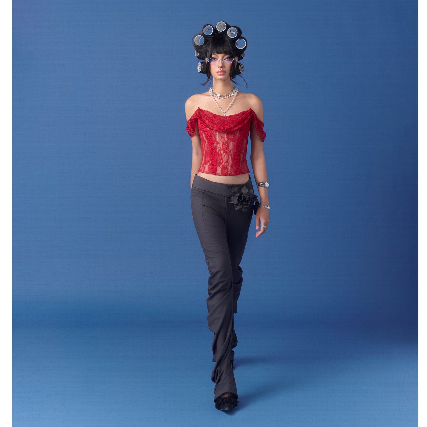 "MELTED CANDLES" Pants