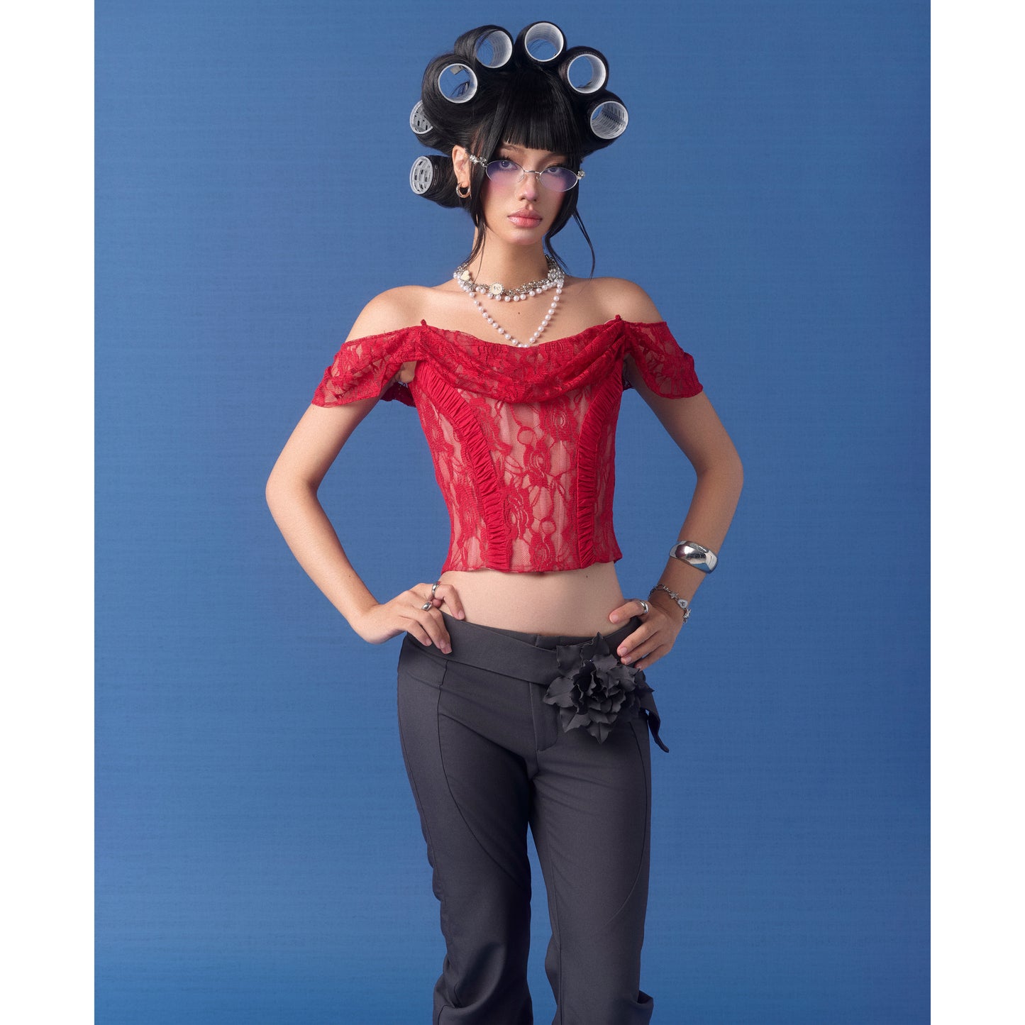 "MELTED CANDLES" Pants