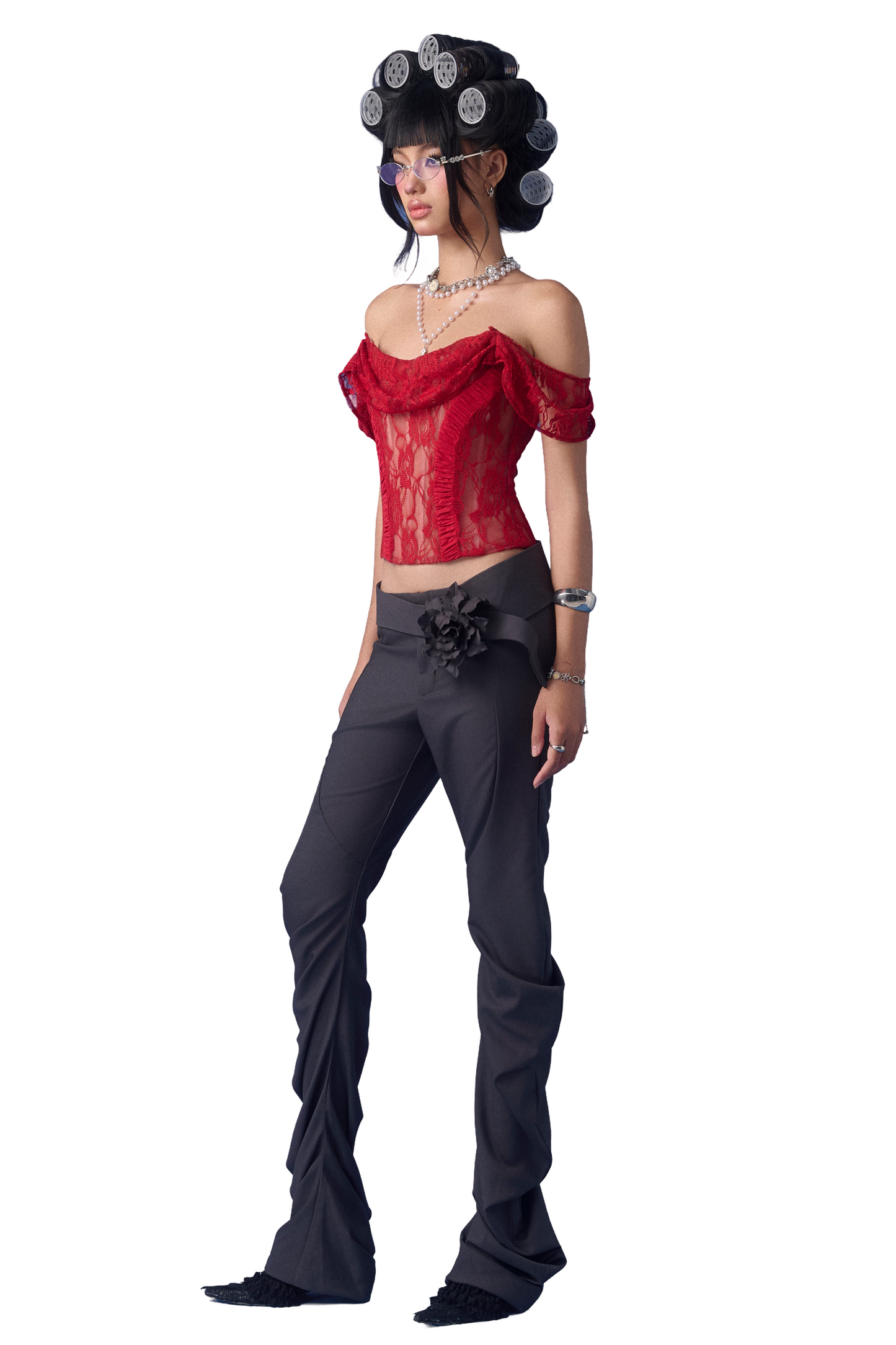 "MELTED CANDLES" Pants