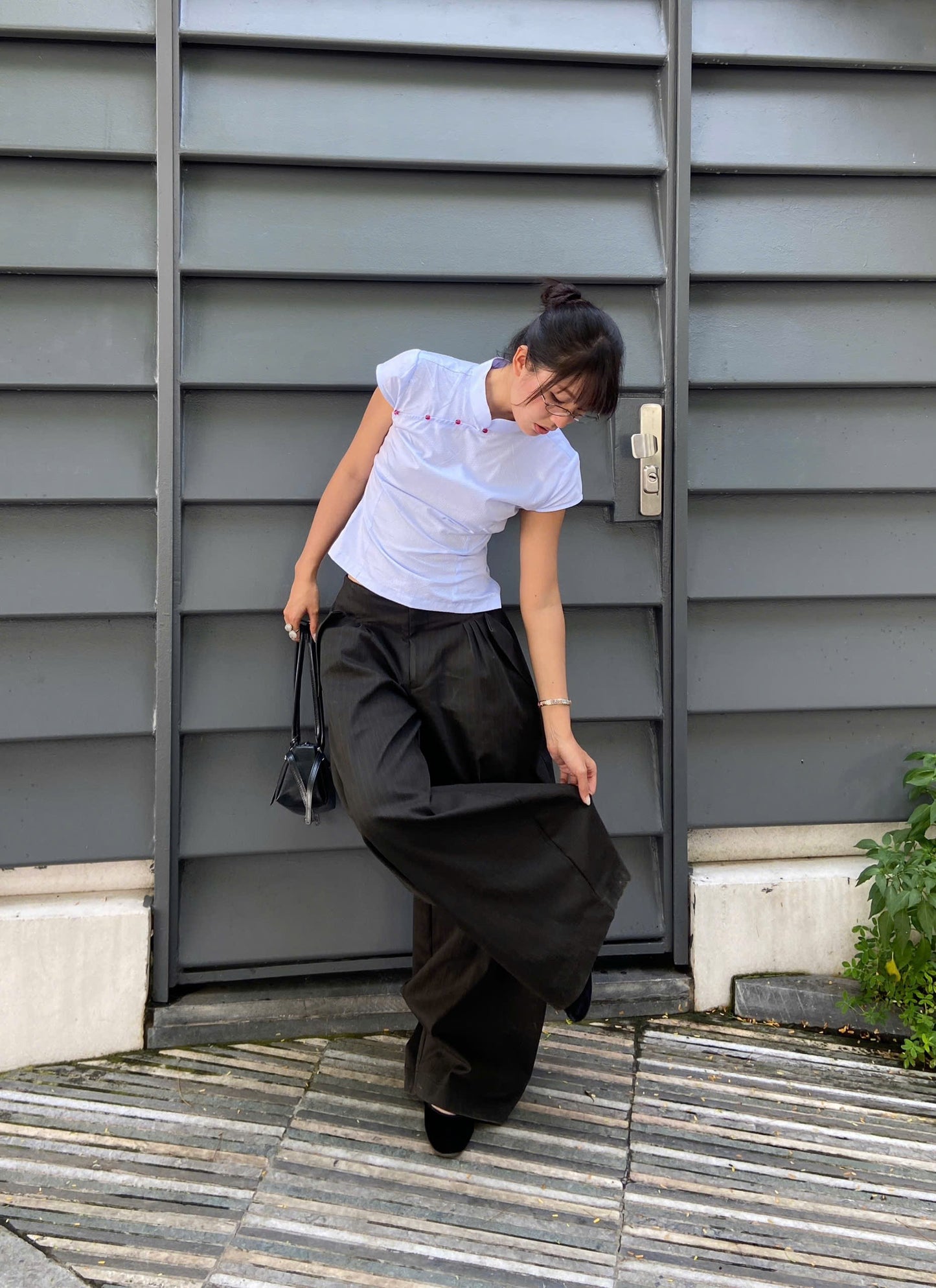 "BLACK BAMBOO" BAGGY PANTS