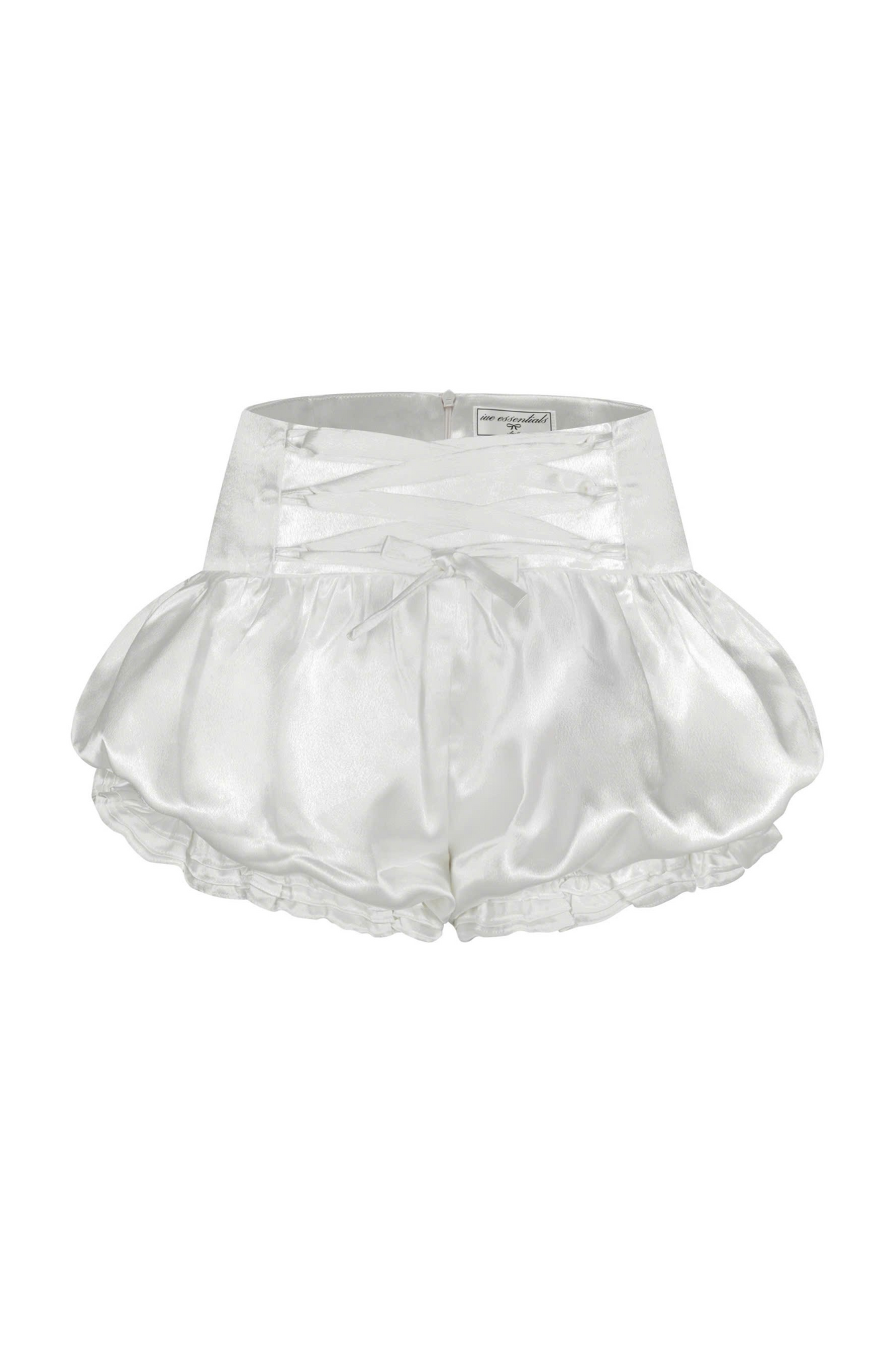 WHITE "PALANQUIN" SHORTS