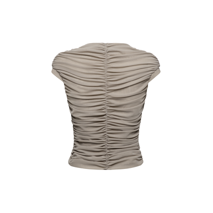 "RUCHE" WAVY TOP