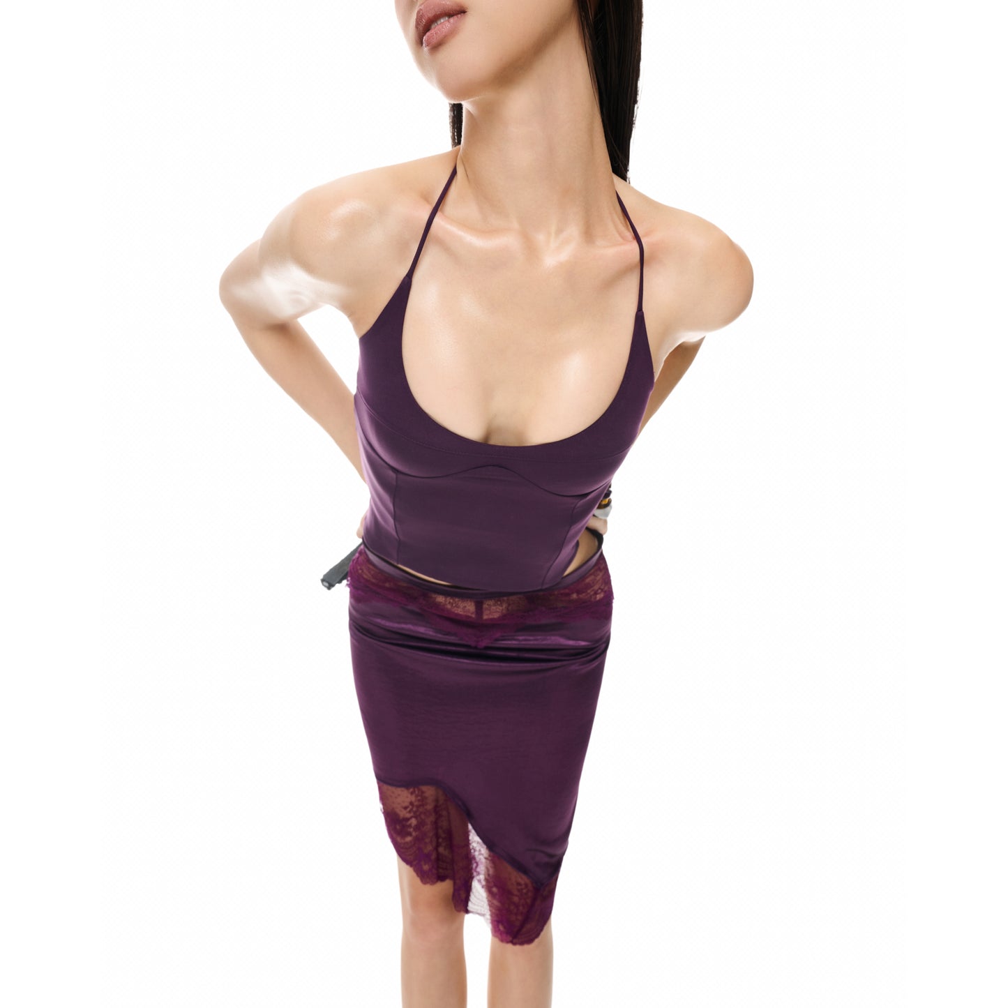 "SPILL HALTER" in PURPLE