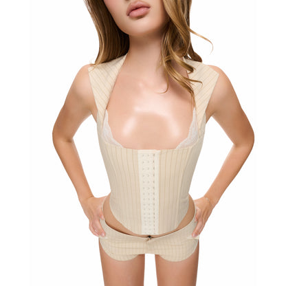 YELLOW BEIGE "METANORIE" CORSET