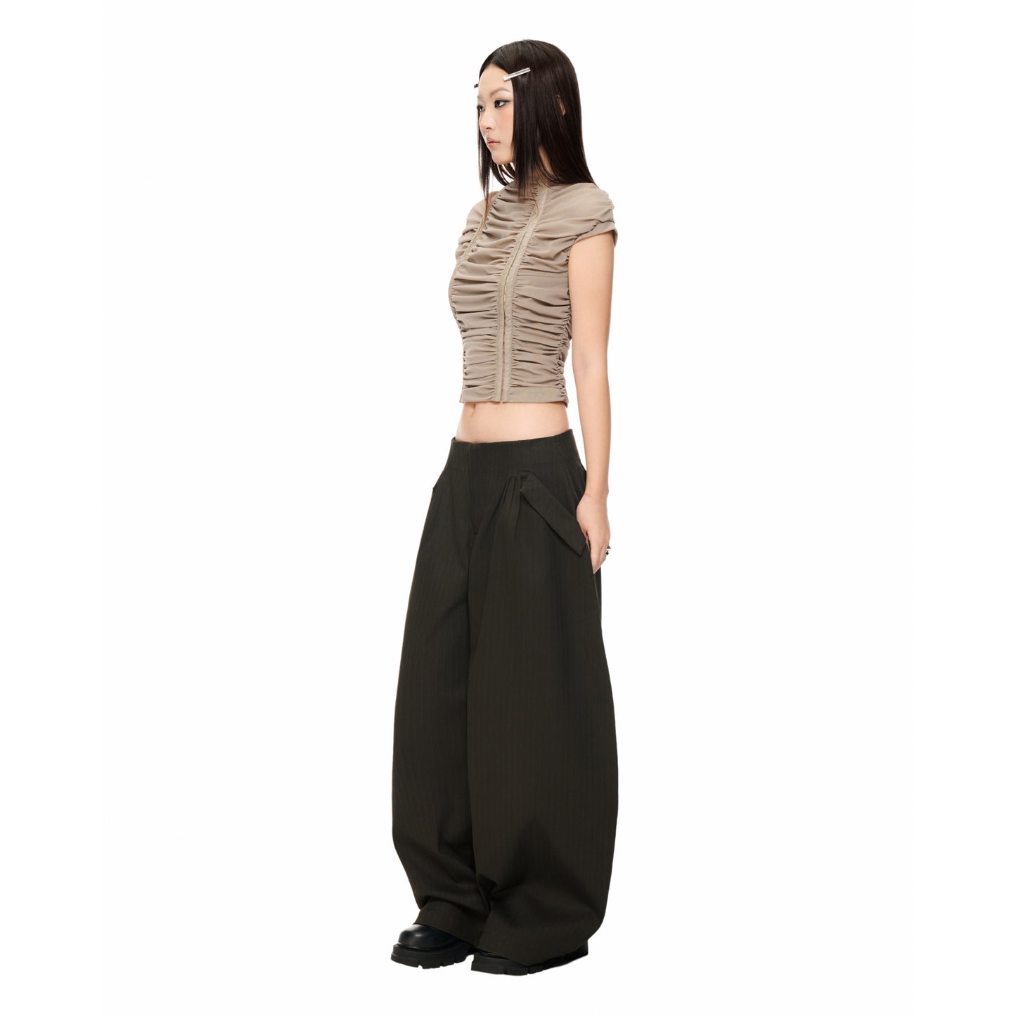 "BLACK BAMBOO" BAGGY PANTS