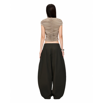 "RUCHE" WAVY TOP