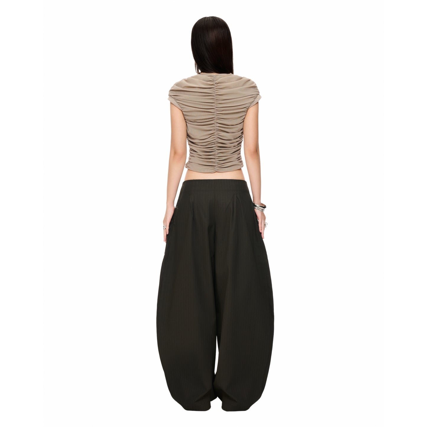 "BLACK BAMBOO" BAGGY PANTS