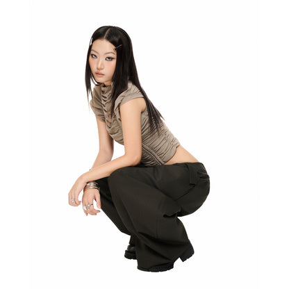 "RUCHE" WAVY TOP