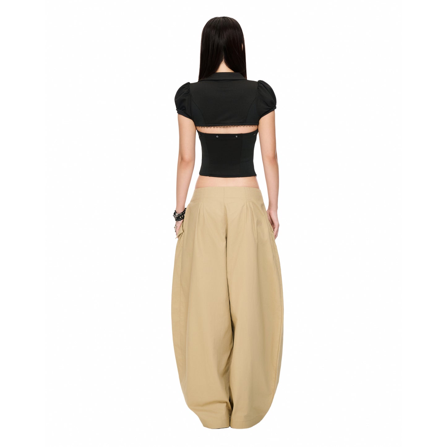"CROISSANT" BAGGY PANTS