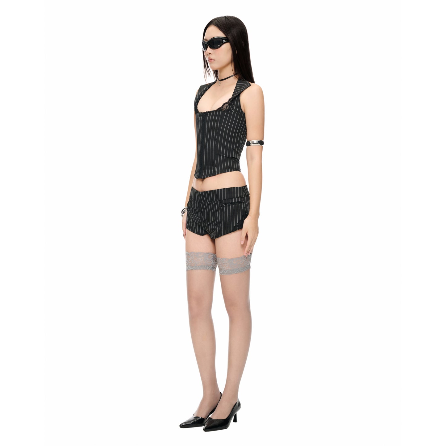 "NOIRI" MINI SHORTS