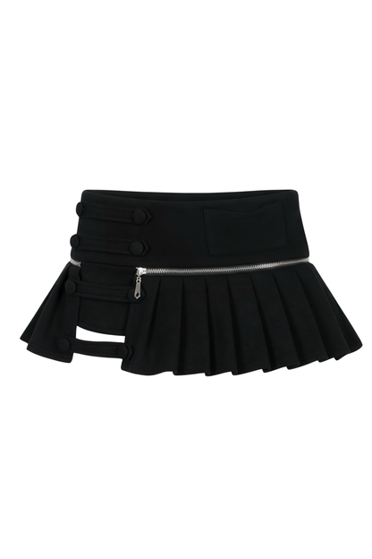 BLACK DECON-CONCUBINE SKORT