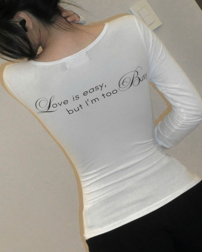 "EZBUSY" LONGSLEEVES SHIRT