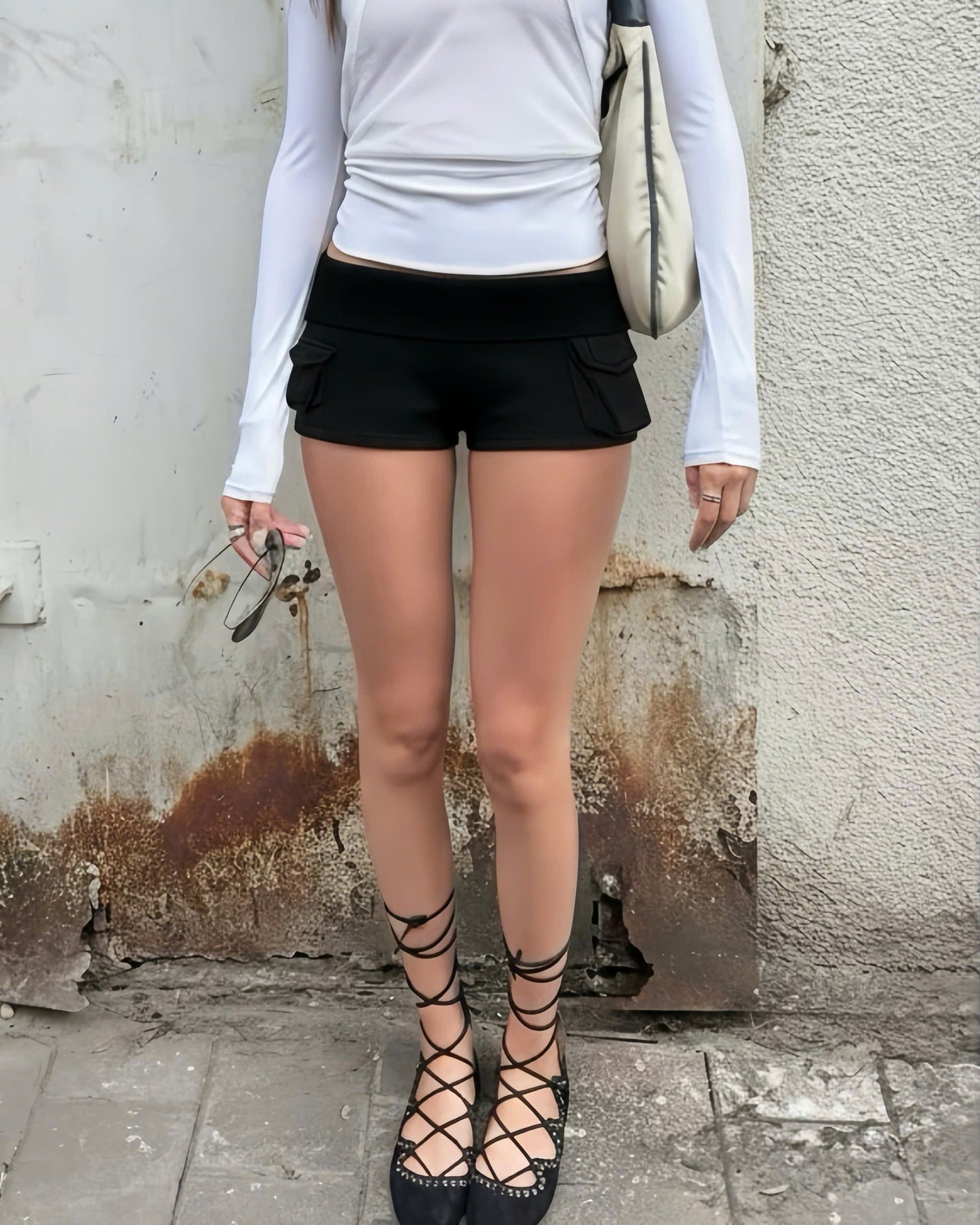 "KANJI" MICRO SHORTS