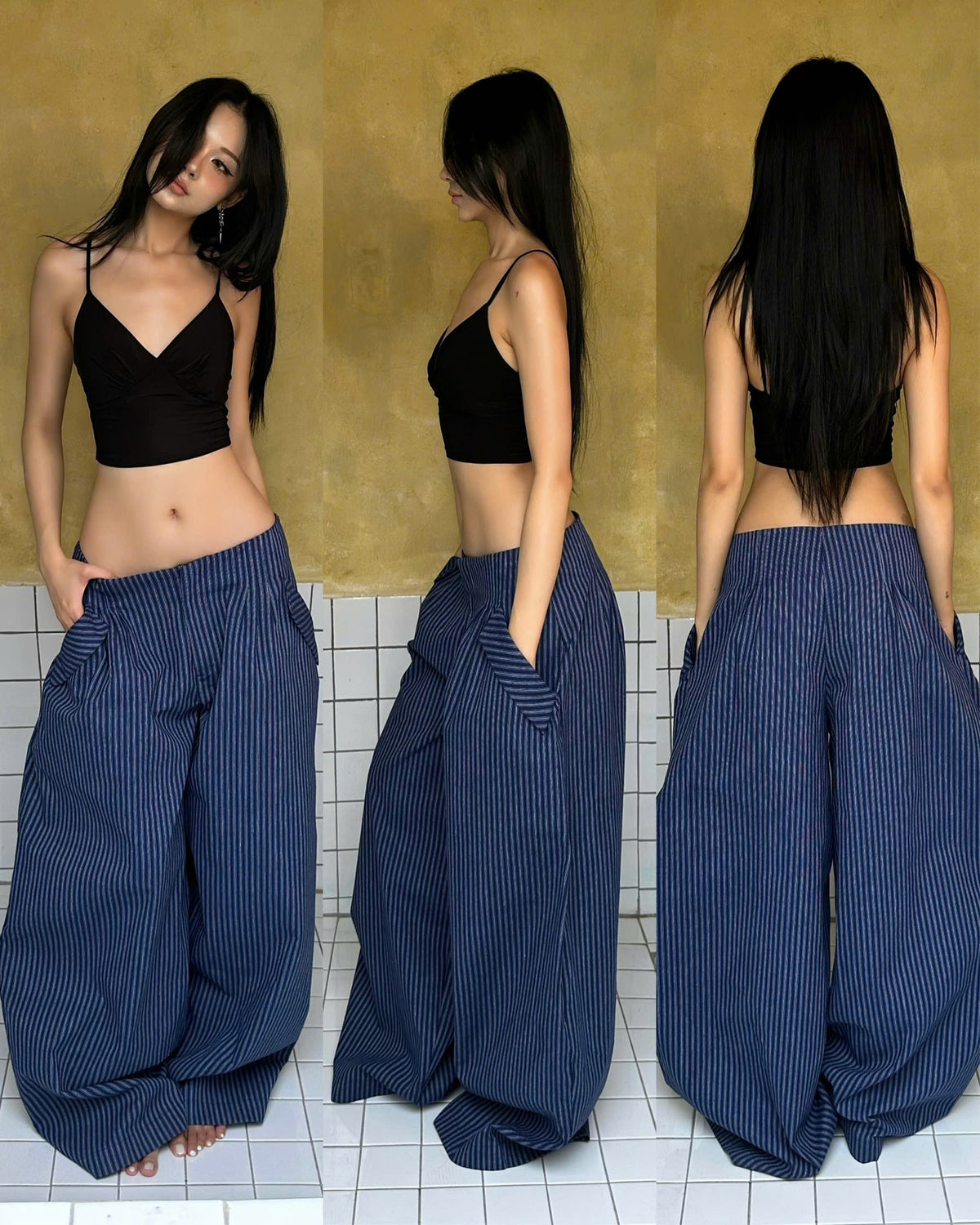 "BLUEBERRY" BAGGY PANTS