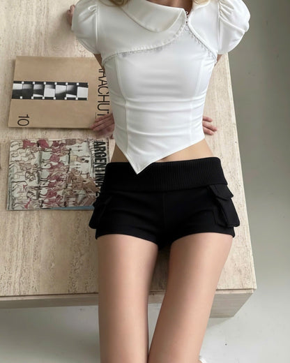 "KANJI" MICRO SHORTS
