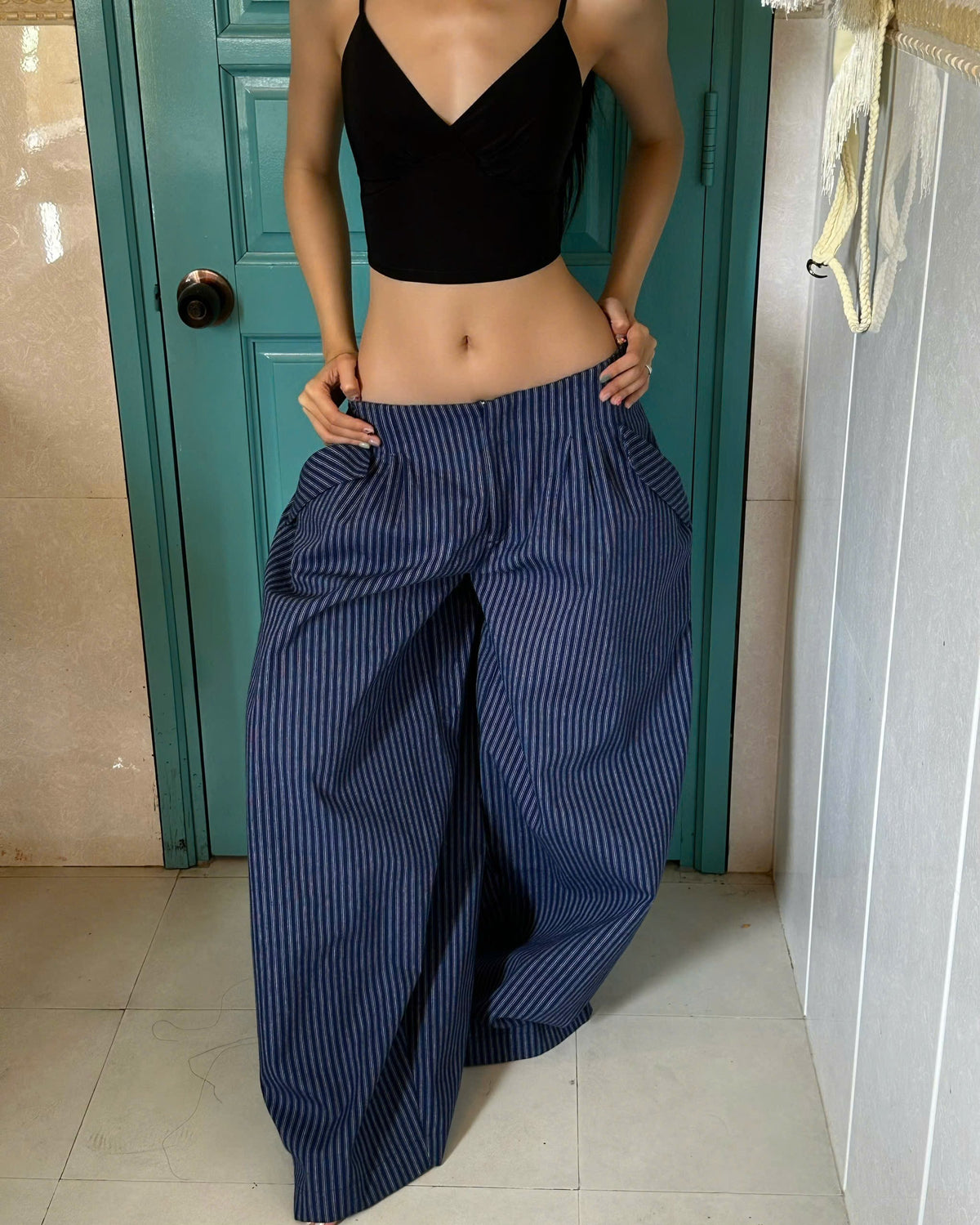 "BLUEBERRY" BAGGY PANTS