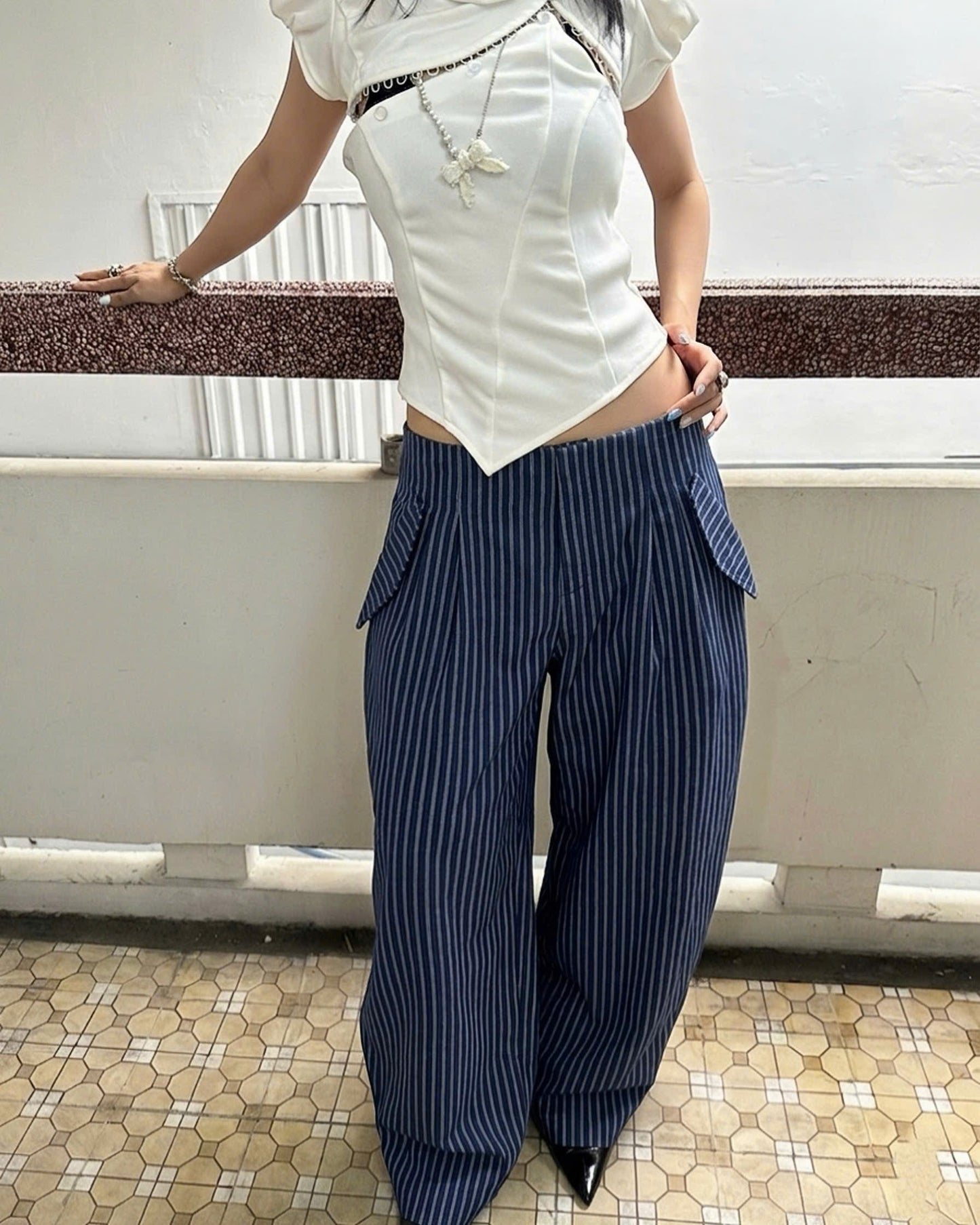 "BLUEBERRY" BAGGY PANTS