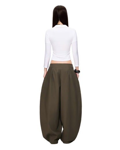 "MATCHA CROISSANT" BAGGY PANTS