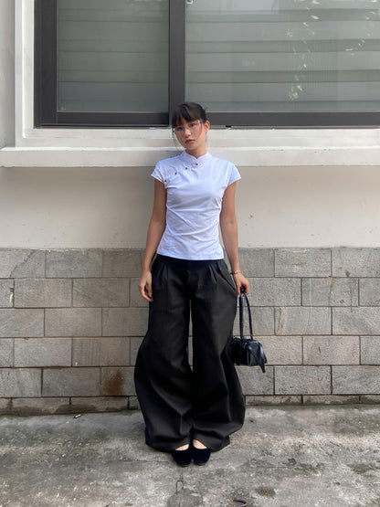 "BLACK BAMBOO" BAGGY PANTS