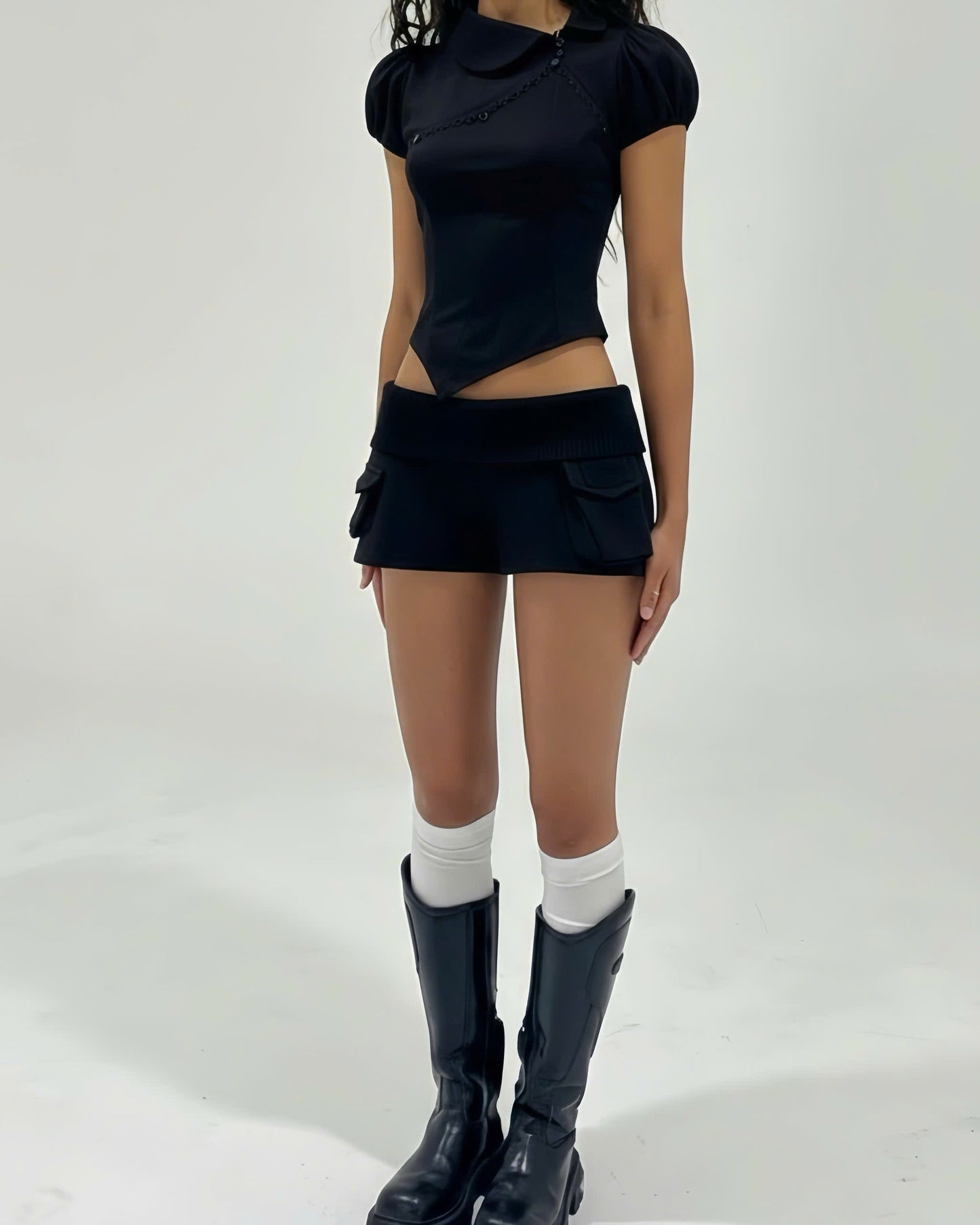 "KANJI" MICRO SHORTS