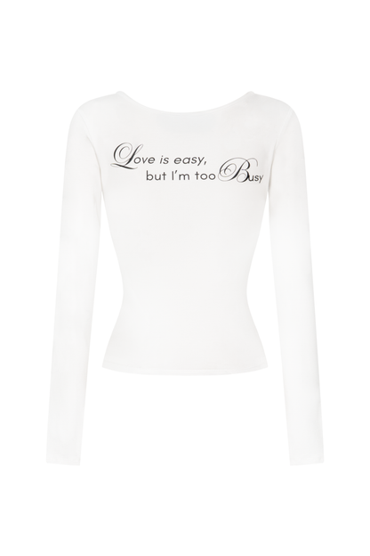 "EZBUSY" LONGSLEEVES SHIRT