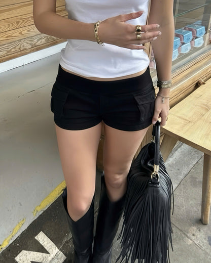 "KANJI" MICRO SHORTS