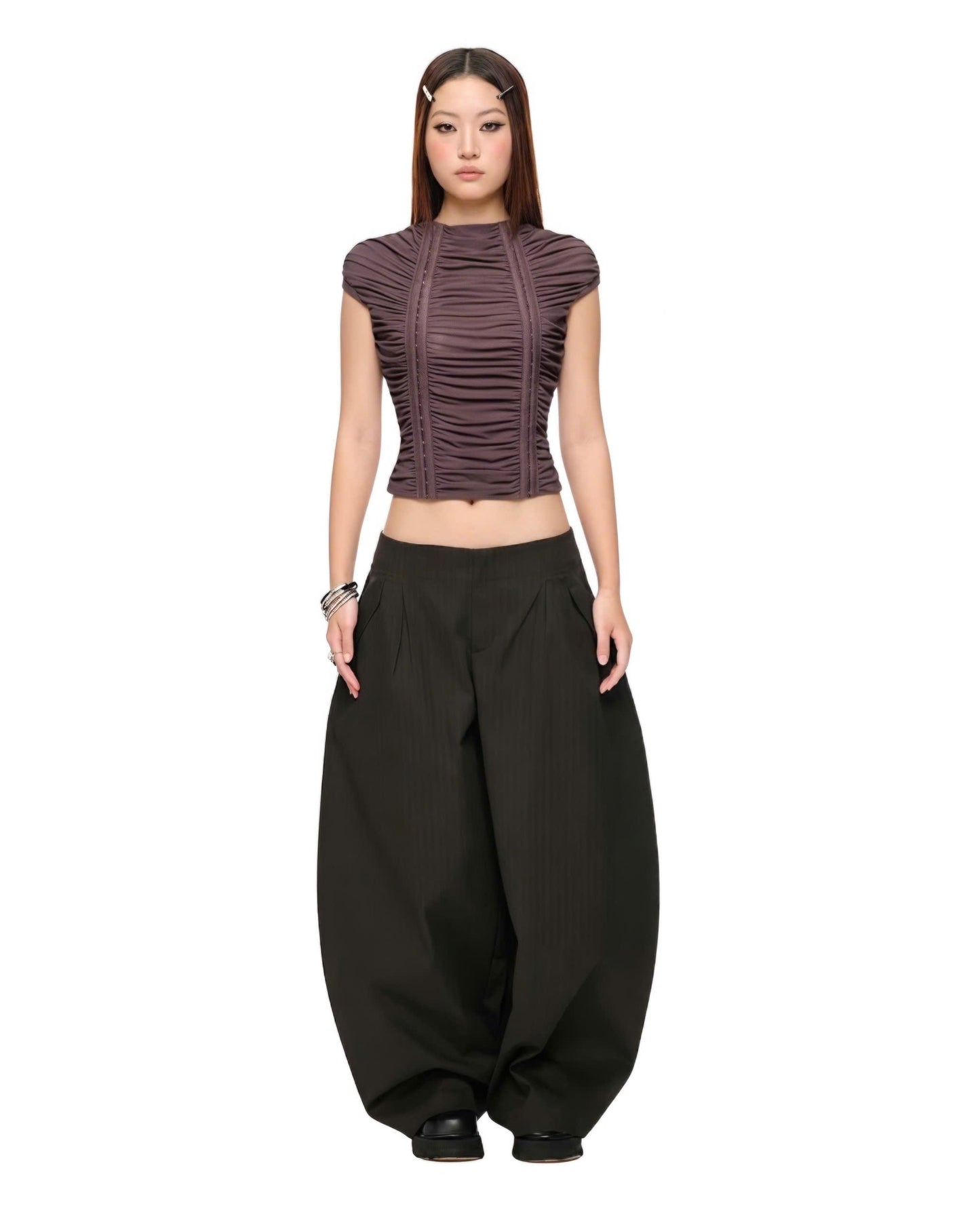 MAMTOM "RUCHE" WAVY TOP