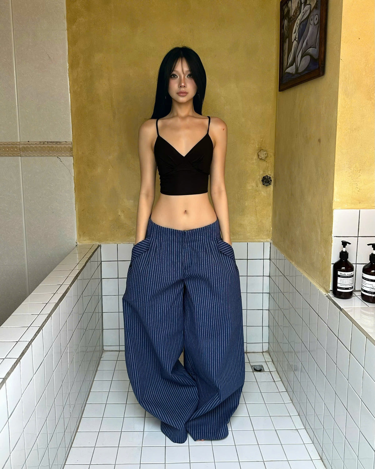 "BLUEBERRY" BAGGY PANTS